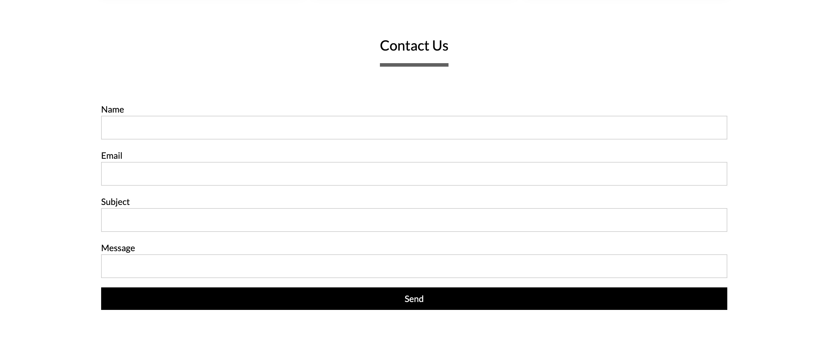 contact us